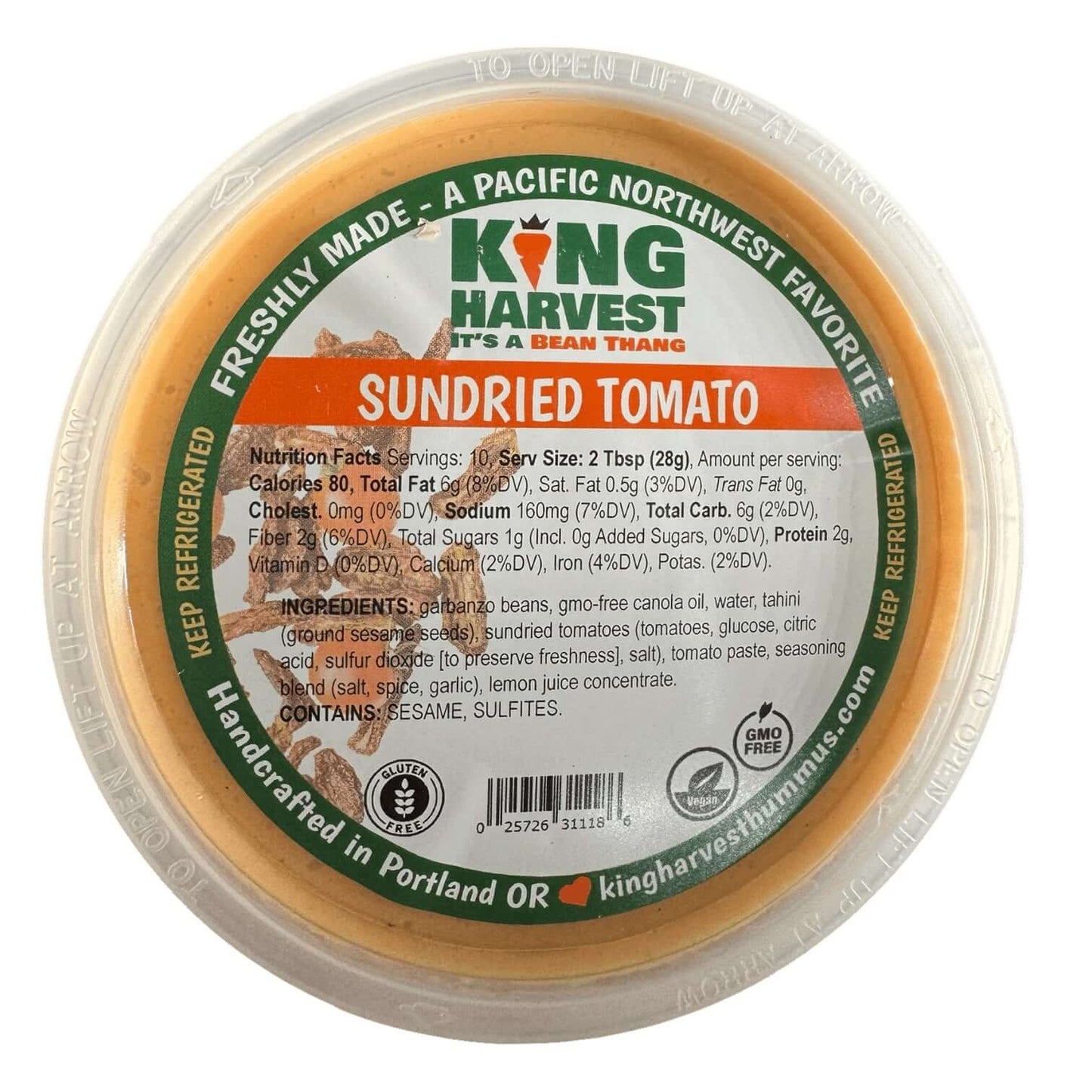 King Harvest Sundried Tomato Hummus