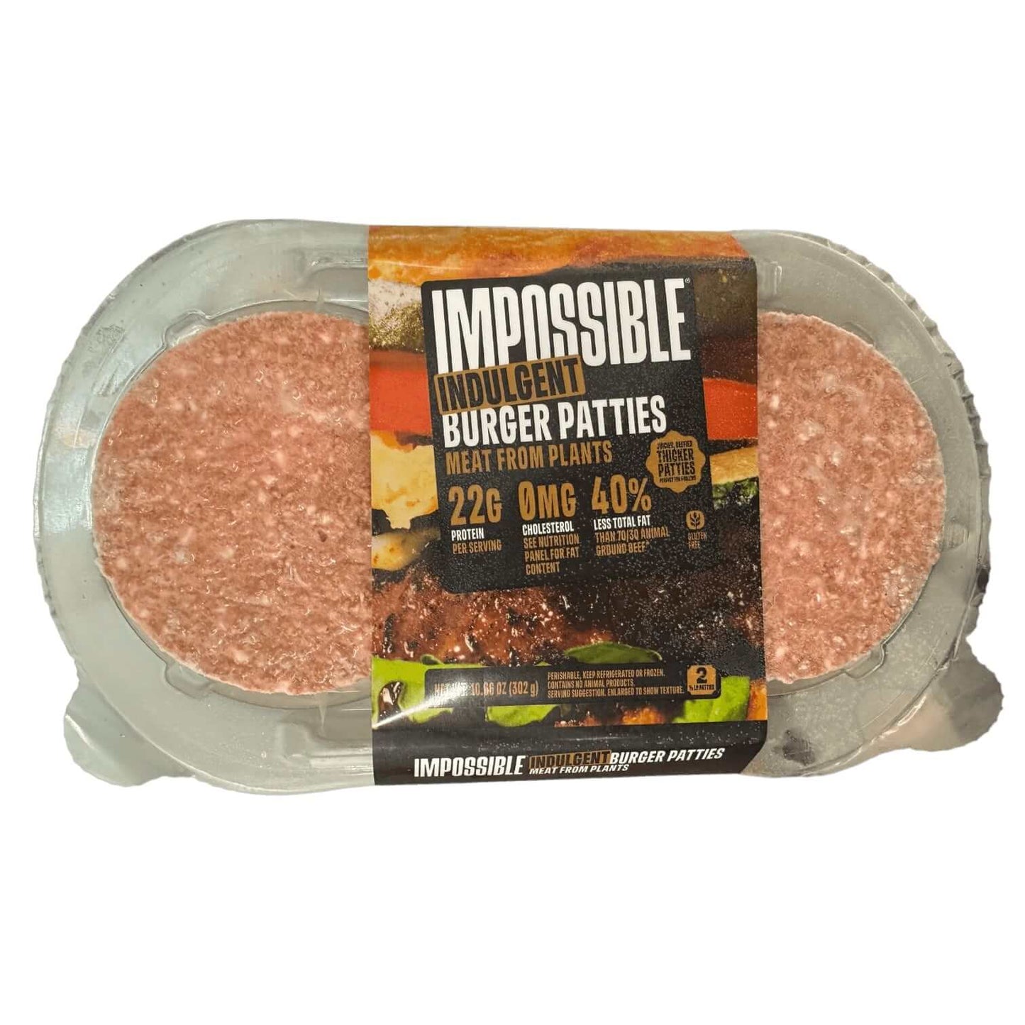 Impossible™ Indulgent Burger Patties Made From Plants, 2 ct