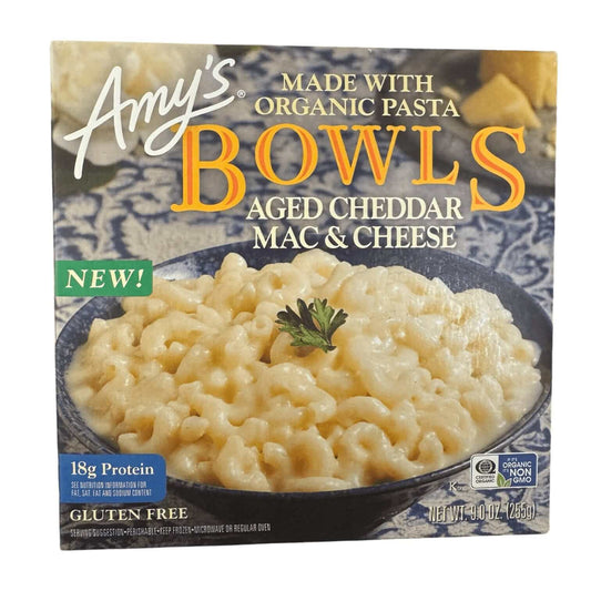 Amy’s® Aged Cheddar Mac & Cheese Bowl, Frozen Vegetarian Meal