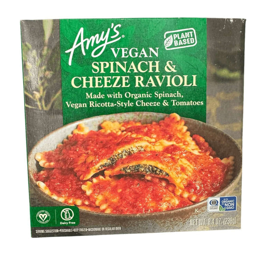Amy’s Vegan Spinach & Cheeze Ravioli, Organic Plant-Based Meal