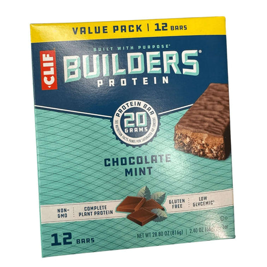 CLIF® Builders Chocolate Mint Protein Bar, Plant-Based Snack