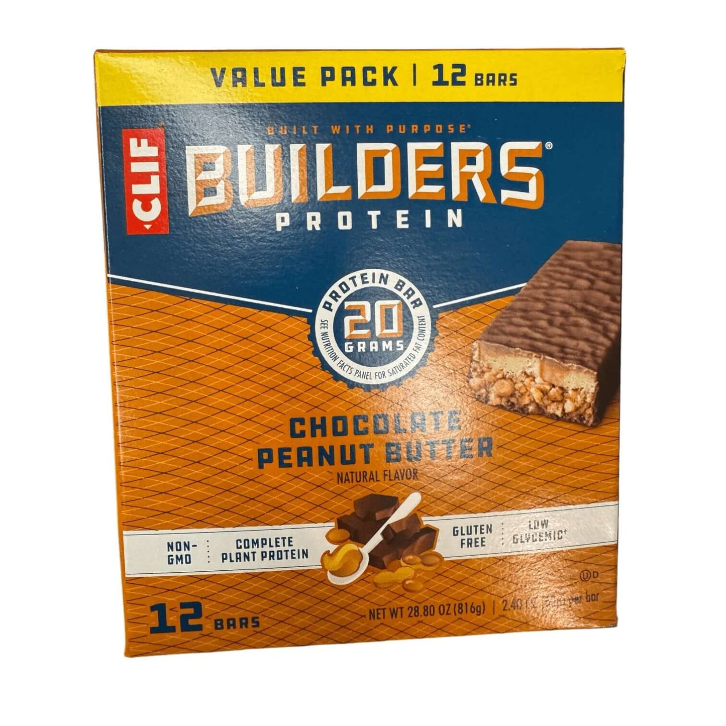 CLIF Builders Chocolate Peanut Butter Protein Bars