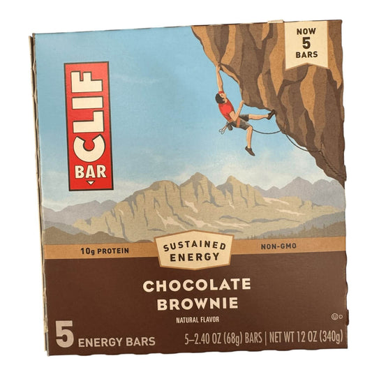 CLIF BAR® Chocolate Brownie Energy Bar, Plant-Based Snack