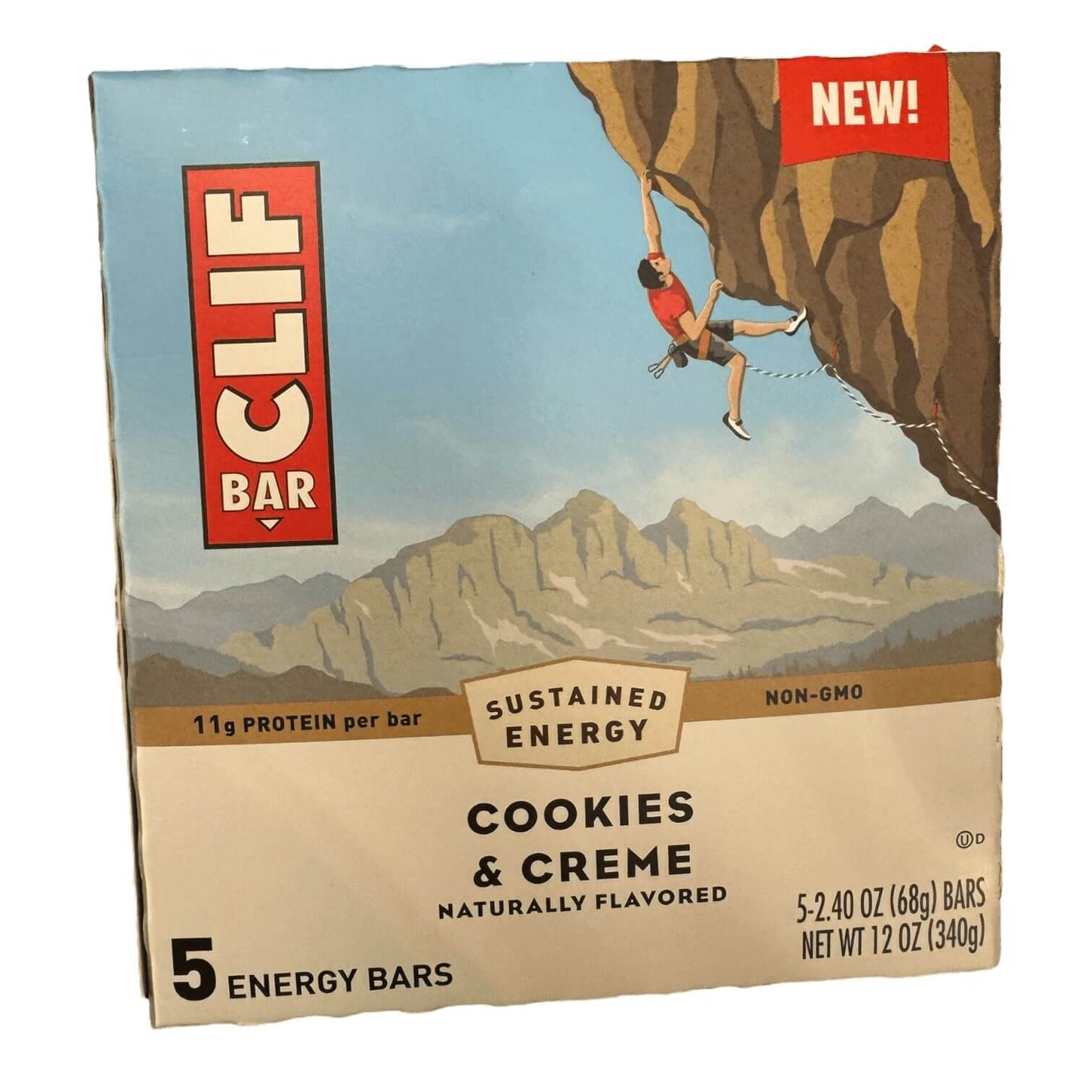 CLIF BAR® Cookies & Creme Energy Bar, Plant-Based Snack