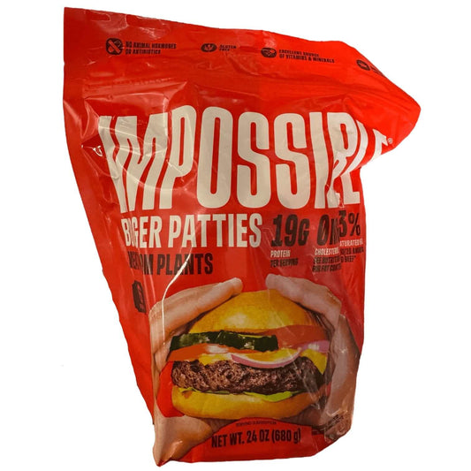 Impossible™ Plant-Based Burger Patties, Frozen, Meat-Free, 24 oz
