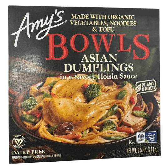 Amy’s Kitchen Asian Dumplings, Frozen Meal, 9 oz