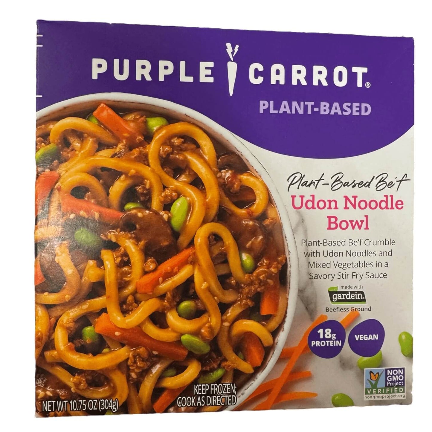 Purple Carrot® Plant-Based Be'f Udon Noodle Bowl, Frozen