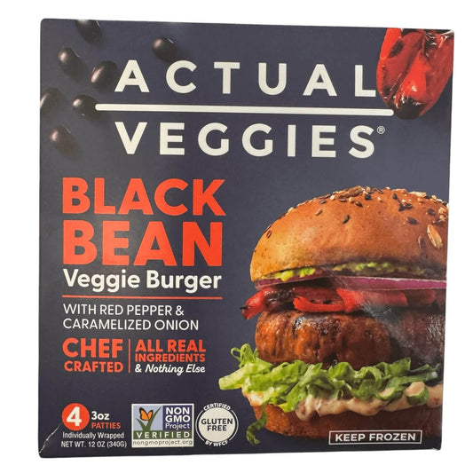 Actual Veggies® Black Bean Veggie Burger, Plant-Based