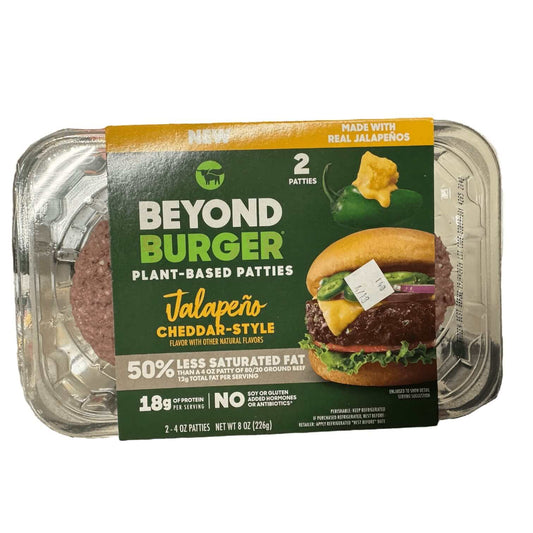 Beyond Meat® Beyond Burger Patties, Cheddar-Jalapeño – 8 oz (2 ct)