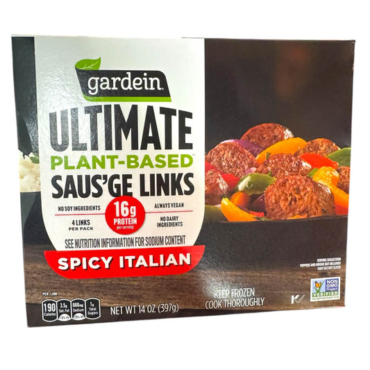 Gardein Ultimate Plant Based Frozen Vegan Spicy Italian Saus'ge