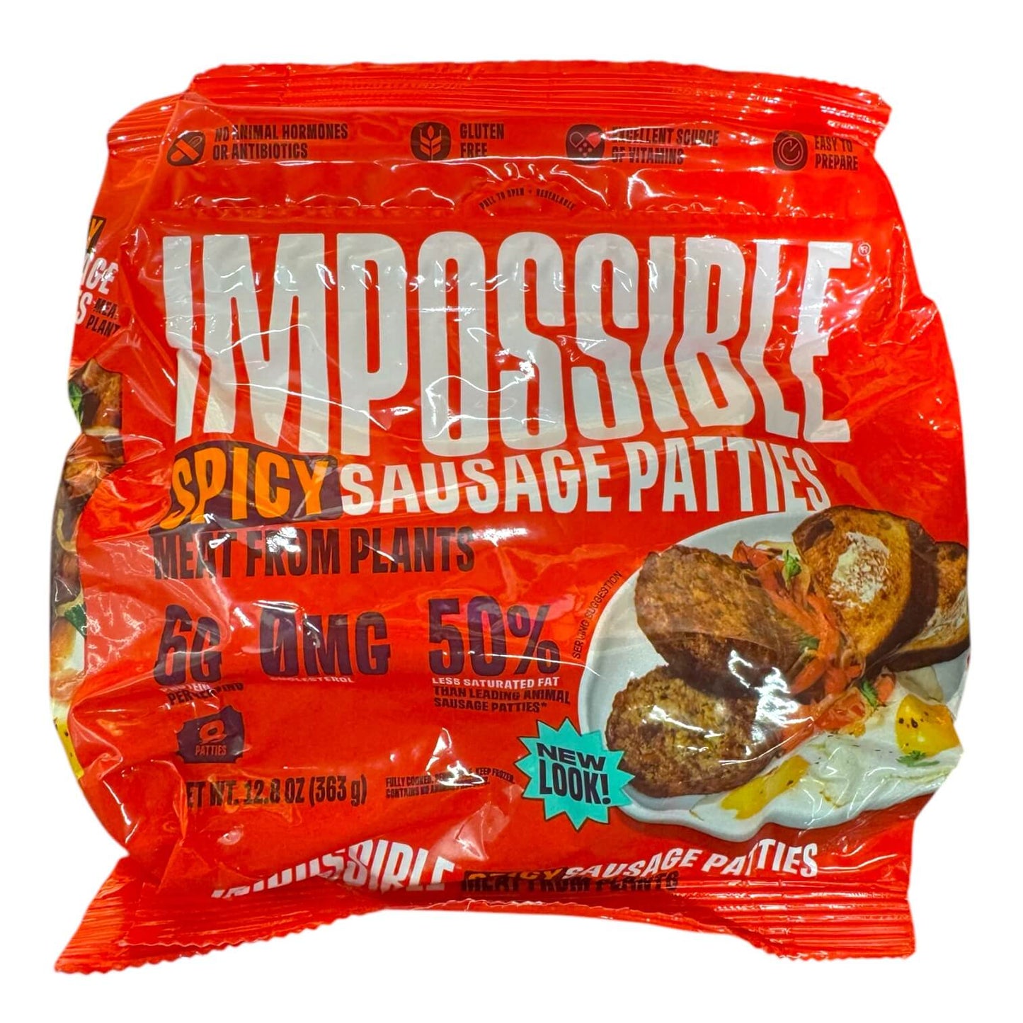 Impossible™ Spicy Sausage Patties Meat from Plants