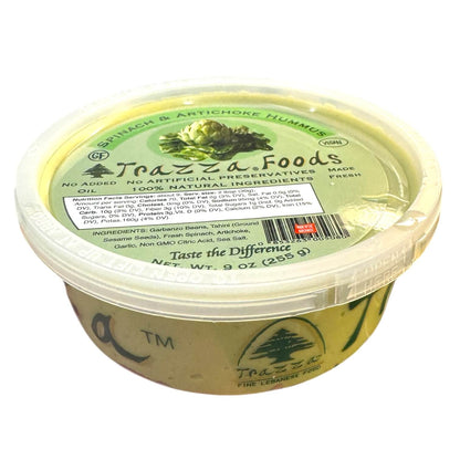 Trazza Foods Spinach & Artichoke Hummus