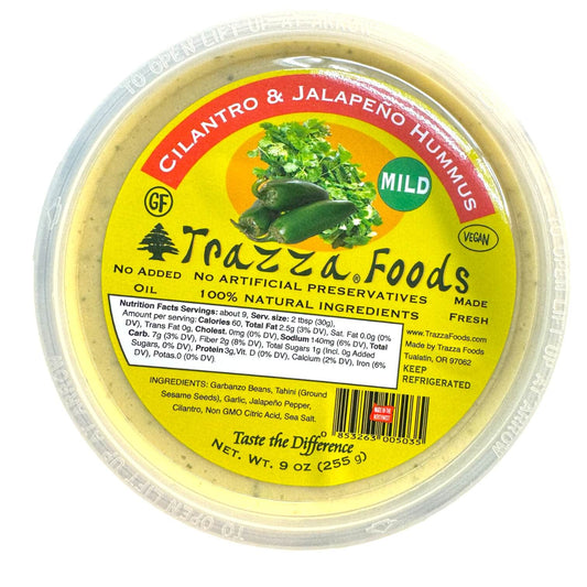 Trazza Foods Cilantro & Jalapeno Hummus