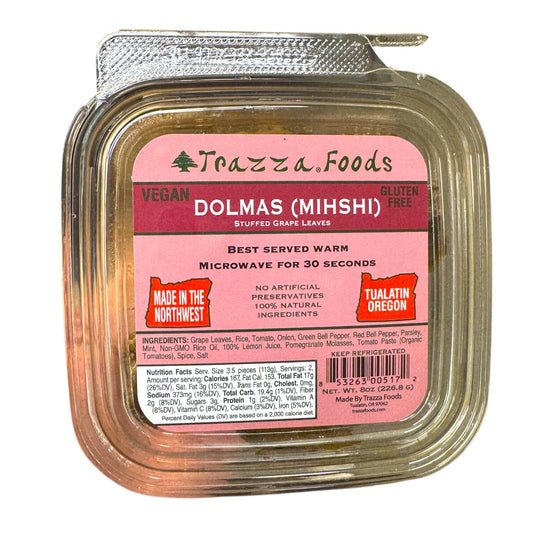 Trazza Foods Dolmas (Stuffed grape leaves)