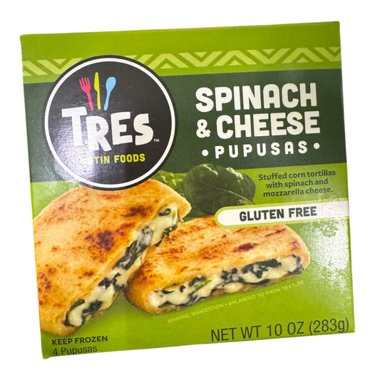 Tres Latin Foods Pupusas, Spinach & Cheese