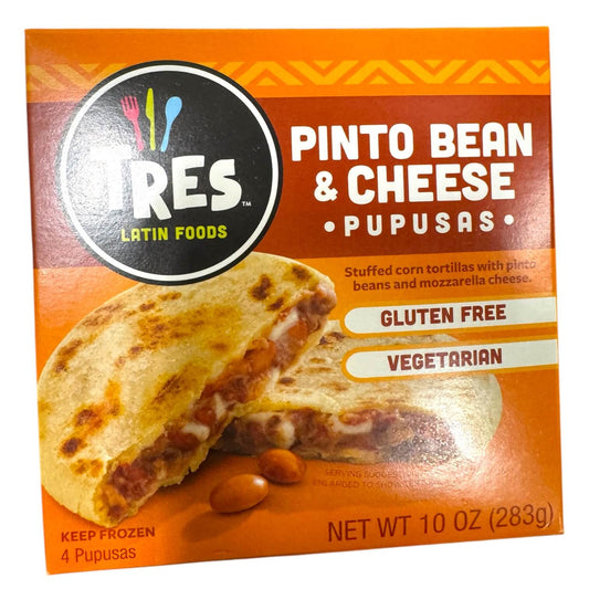 Tres Latin Foods Pinto Bean & Cheese Tortilla Pupusas
