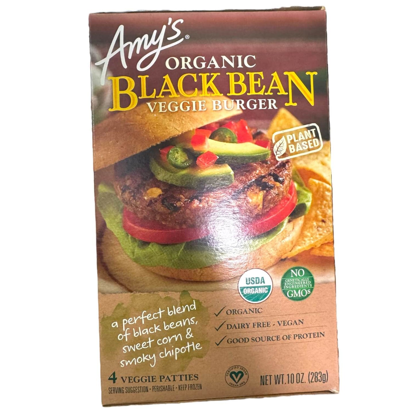 Amy's Kitchen Veggie Burger, Organic, Black Bean