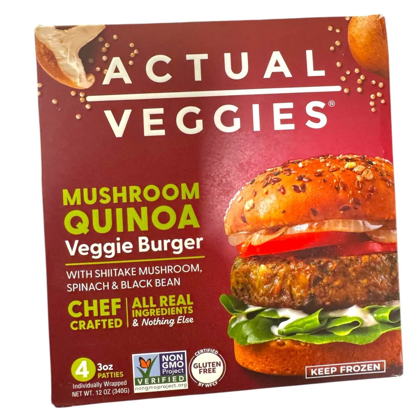 Actual Veggies® Mushroom Quinoa Veggie Burgers