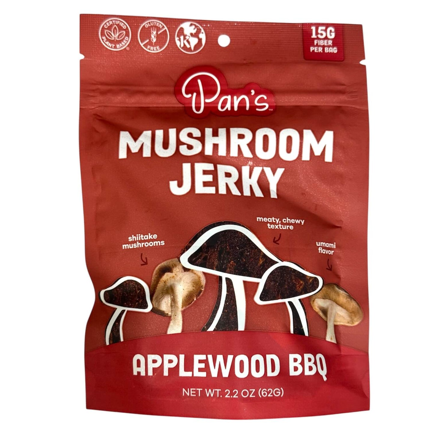 Pan's Applewood BBQ Mushroom Jerky