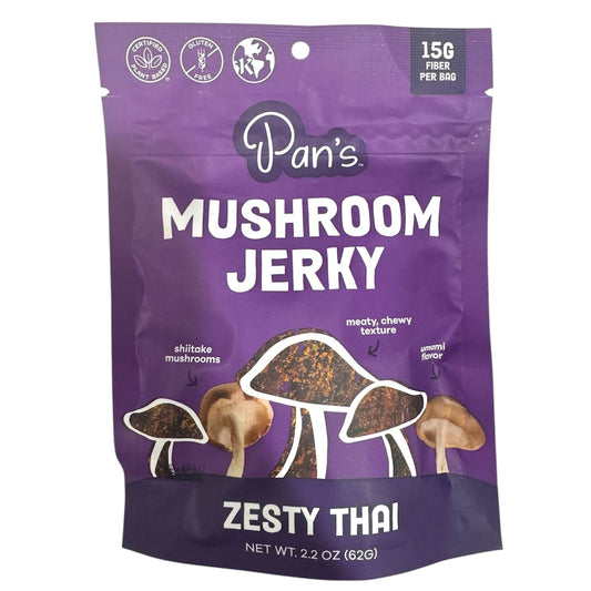 Pan's Mushroom Jerky, Zesty Thai