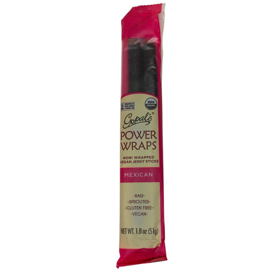 Organic Mexican Power Wraps Nori-wrapped Vegan Jerky Sticks 1.8 Oz