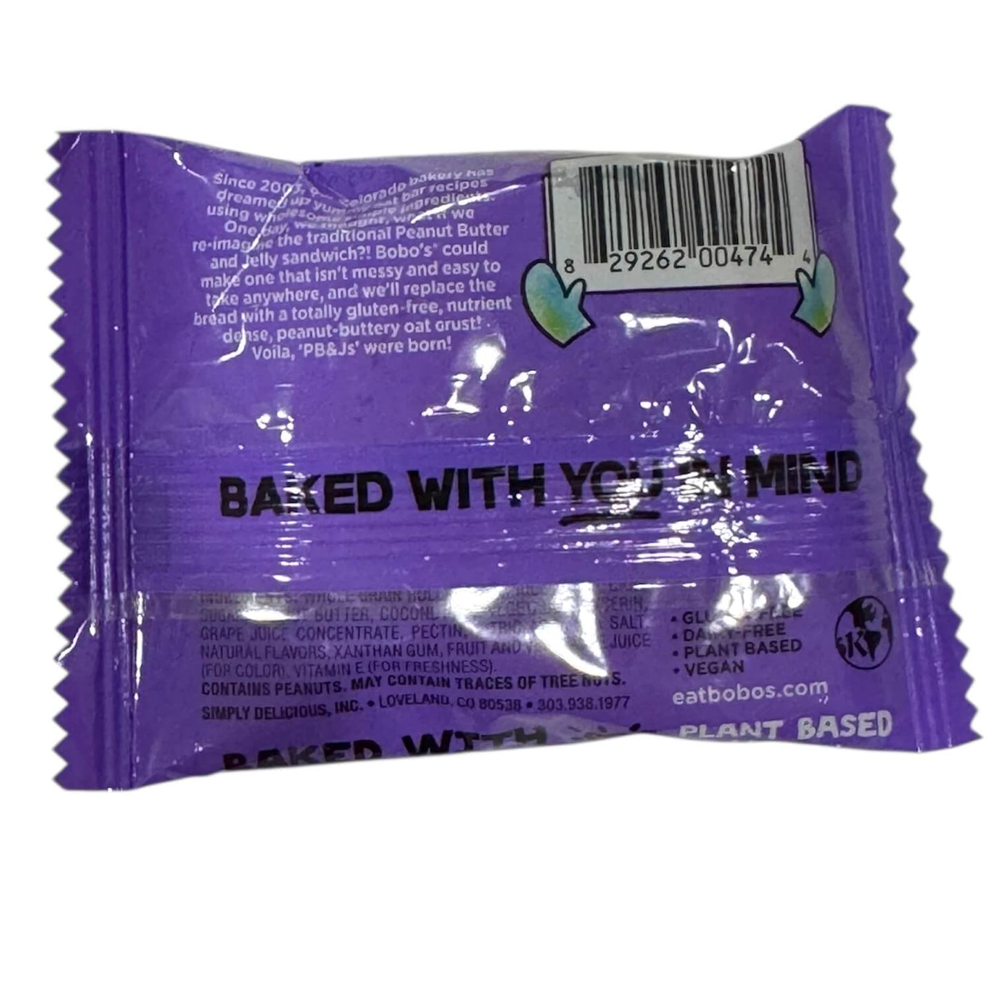 Bobo's Grape Peanut Butter & Jelly