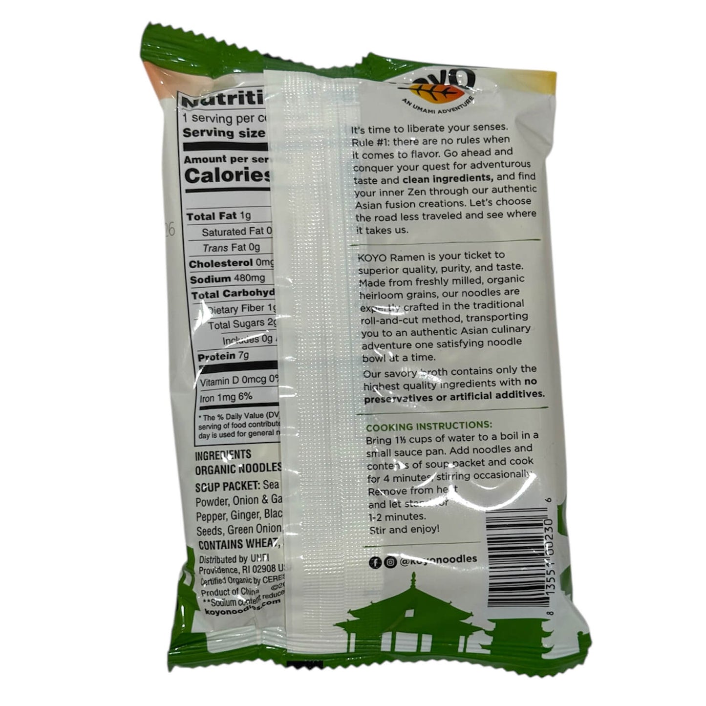 Koyo™ Reduced Sodium Garlic Pepper Ramen