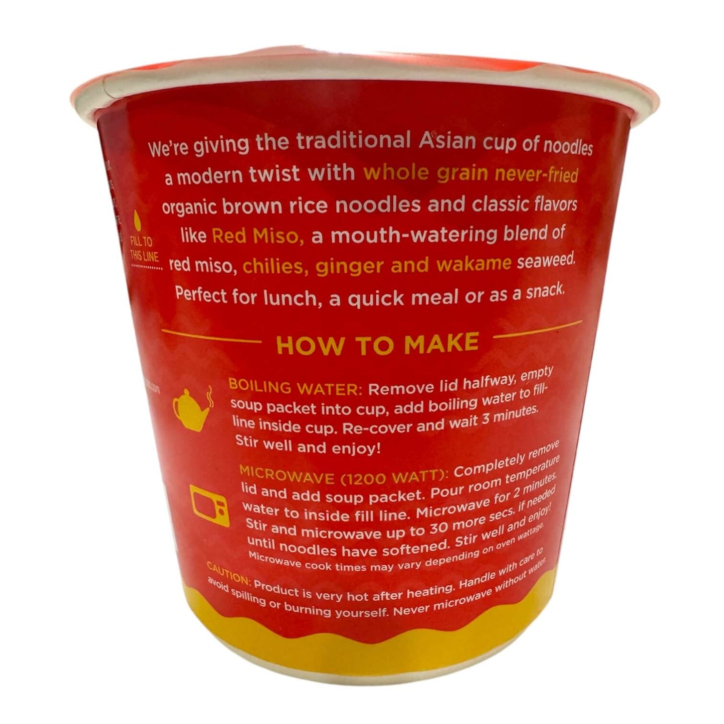 Lotus Foods Red Miso Rice Ramen Noodle Soup Cup