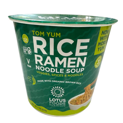 Lotus Foods, Tom Yum Rice Ramen Soup Cup