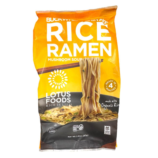 Lotus Foods Buckwheat Shiitake Rice Ramen with Mushroom Soup