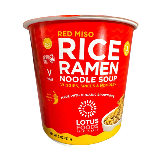 Lotus Foods Red Miso Rice Ramen Noodle Soup Cup