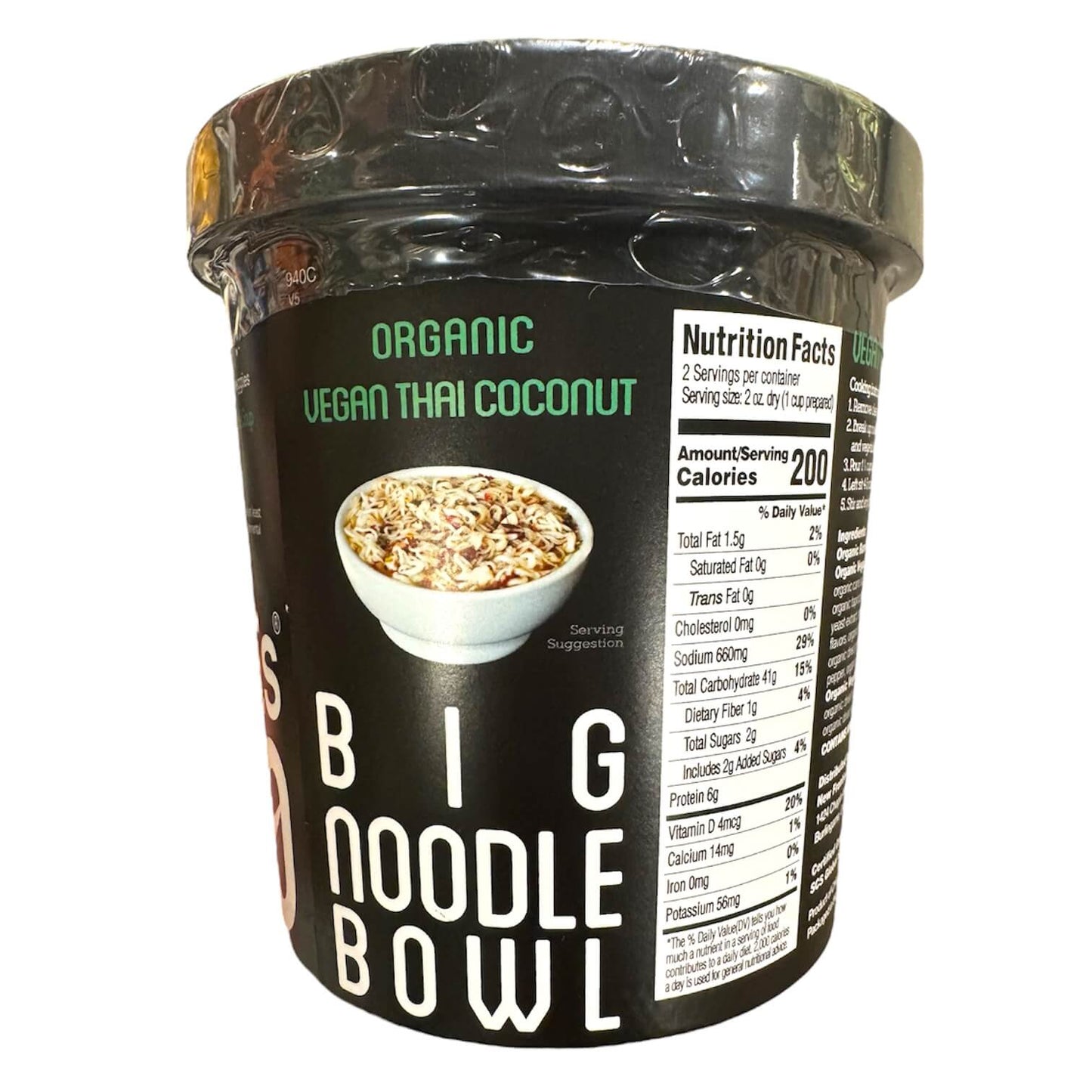 Ocean's Halo Vegan Thai Coconut Big Noodle Bowl