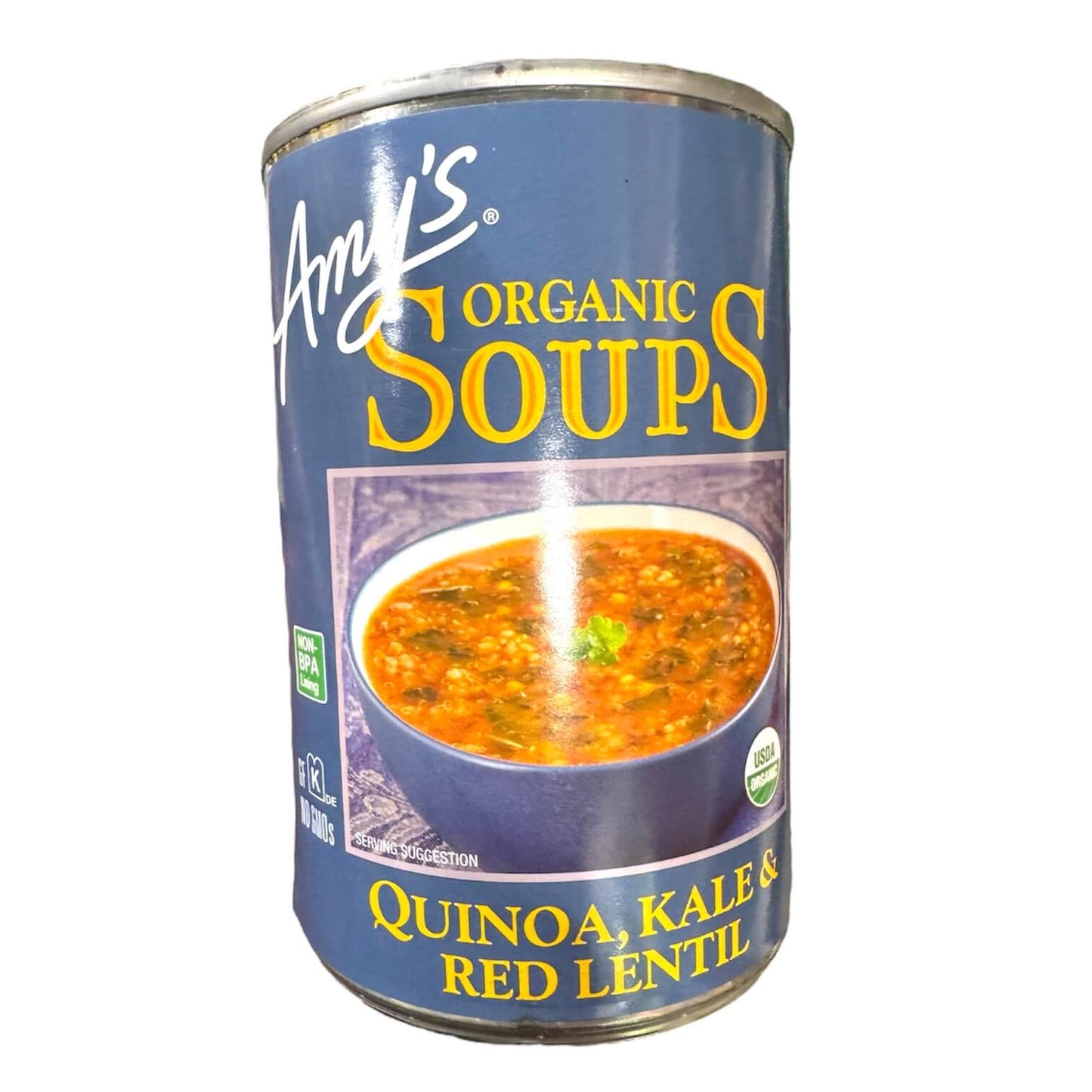 Amy's Organic Soups Quinoa Kale and Red Lentil Soup
