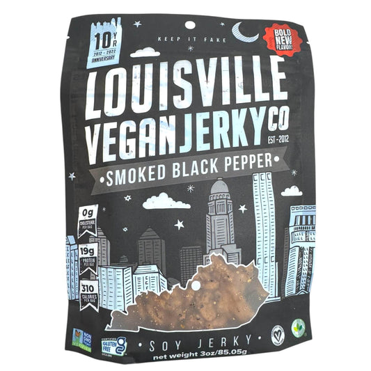 Louisville Vegan Jerky, Smoked Black Pepper - 3 oz