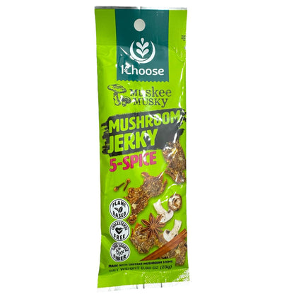 Ichoose Muskee Musky Mushroom Jerky, 5-Spice - 0.88 oz