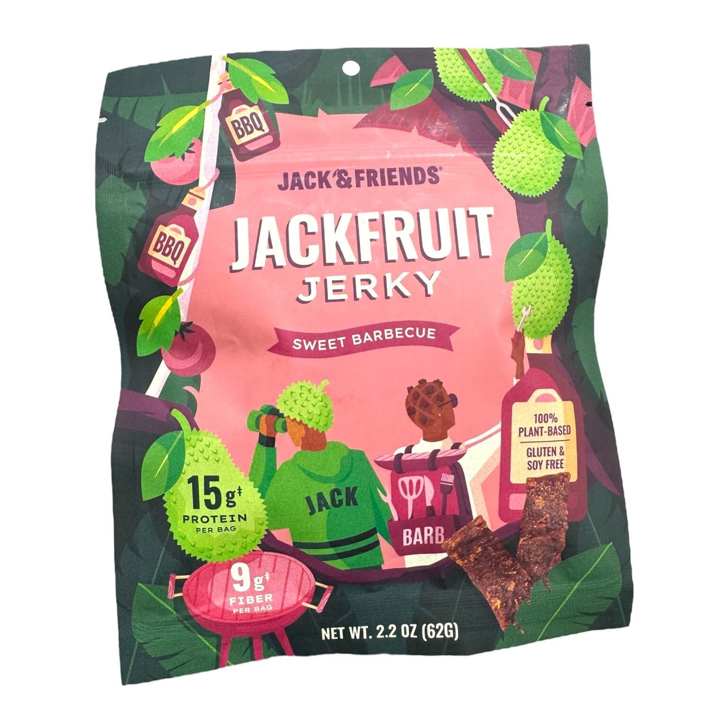 Jack & Friends Sweet BBQ Jackfruit Jerky - 2.2 oz