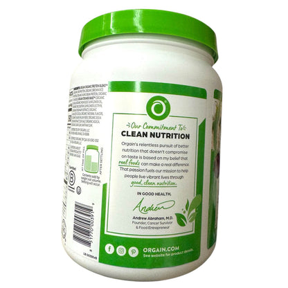 Orgain Organic Protein Plant Based Powder Creamy Chocolate Fudge - 1.02 Lb