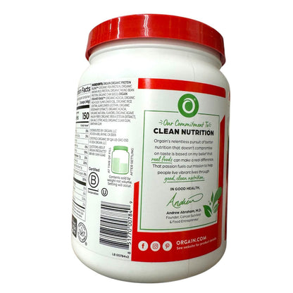 Orgain Organic Protein Powder Strawberry - 16.3 OZ