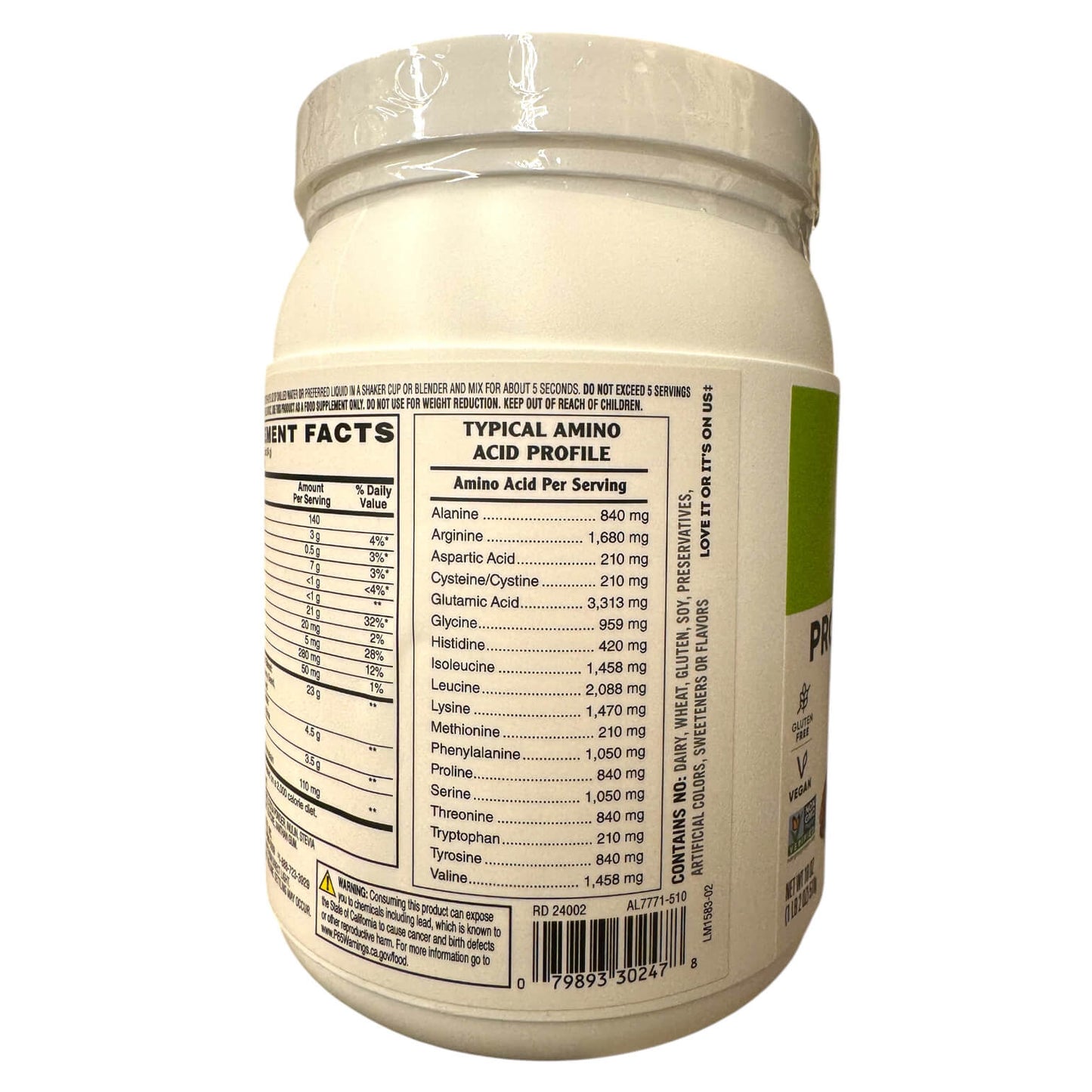 Open Nature Chocolate Plant Based Protein Powder - 18 Oz
