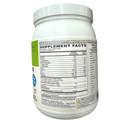 Open Nature Vanilla Plant Based Protein Powder - 18 Oz