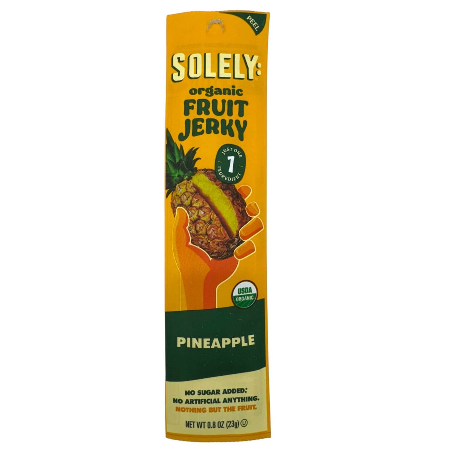 Solely Organic Pineapple Fruit Jerky - 0.8oz