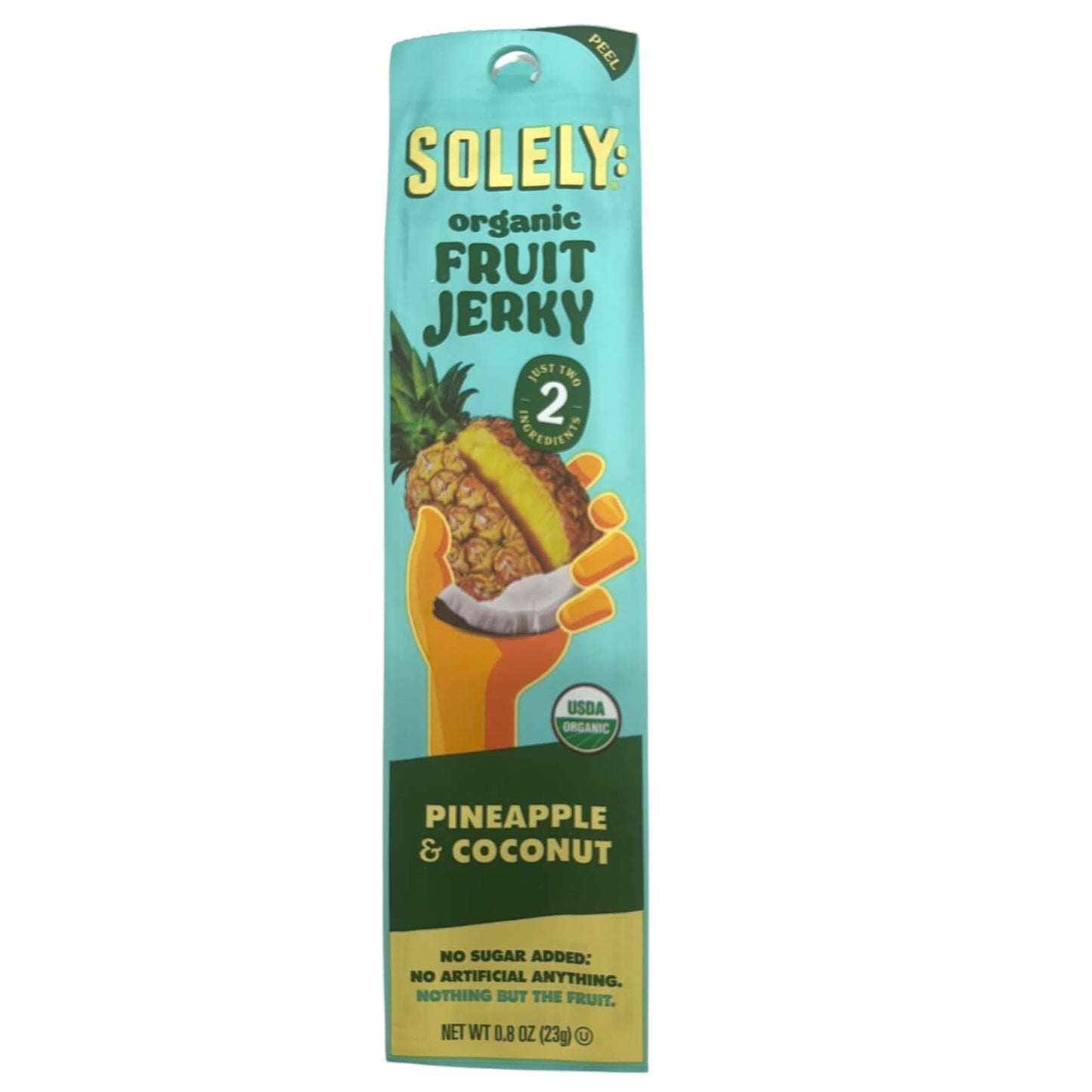 Solely Organic Pineapple with Coconut Fruit Jerky – 0.8oz