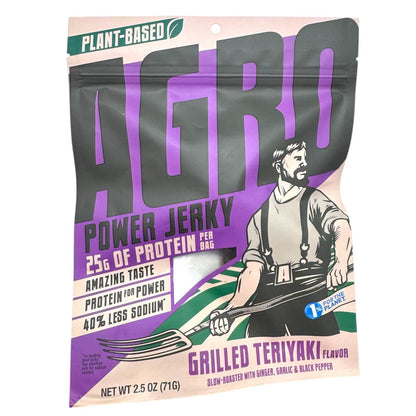 AGRO® Power Jerky – Grilled Teriyaki, Plant-Based Snack