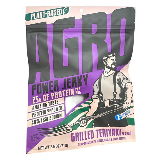 AGRO® Power Jerky – Grilled Teriyaki, Plant-Based Snack