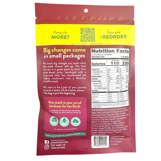 Moku Mushroom Jerky – Korean Barbecue