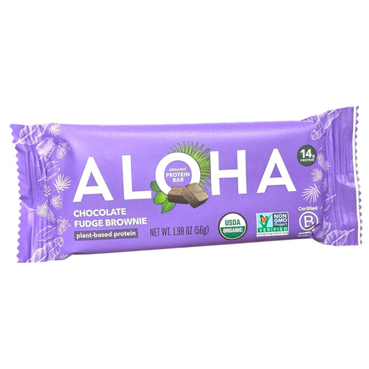 Aloha Chocolate Fudge Brownie Protein Bar - 1.98 oz