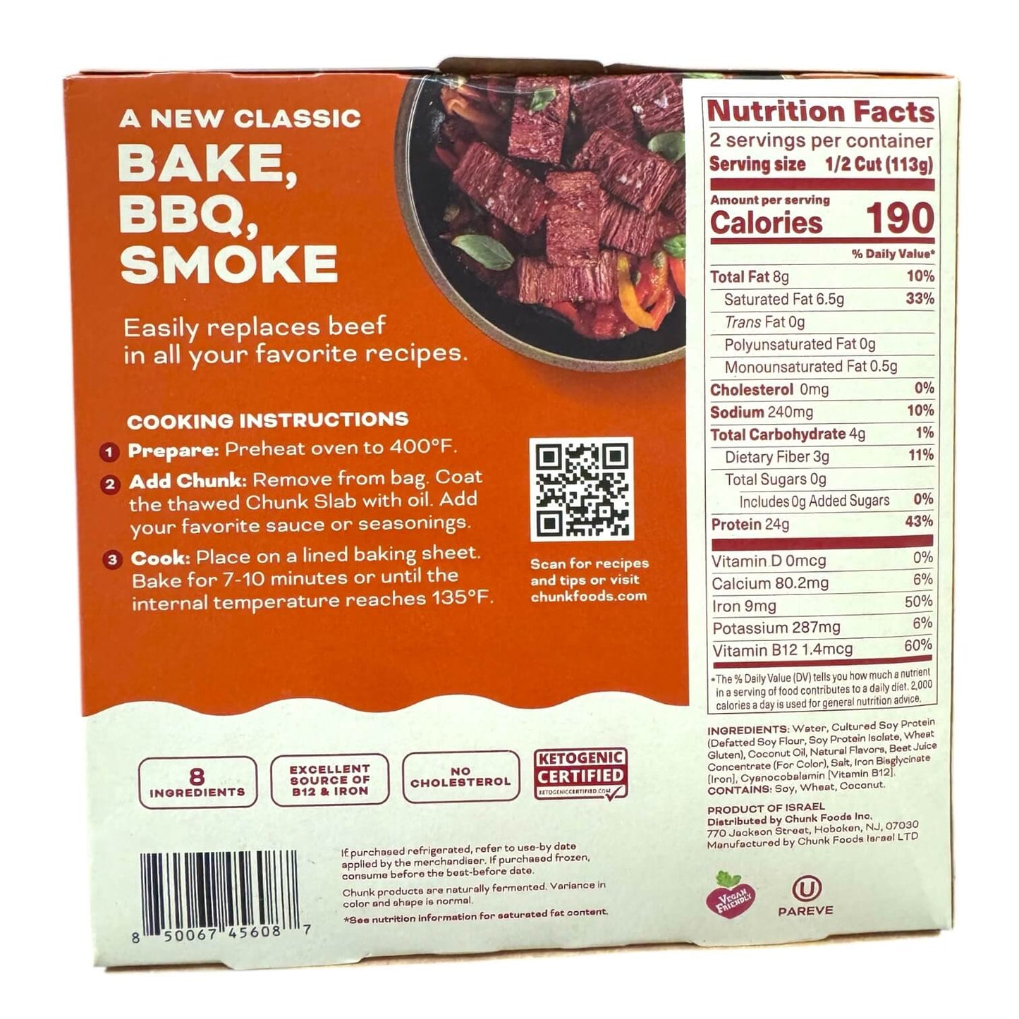 Chunk - Plant Based Slab, 8oz