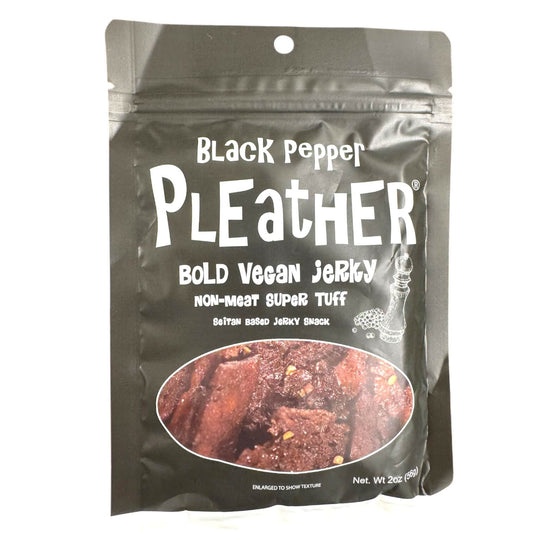 Pleather Black Pepper Vegan Jerky - 2oz