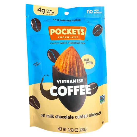 Pocket Latte Vietnamese Coffee Chocolate Coated Almonds - 3.53oz