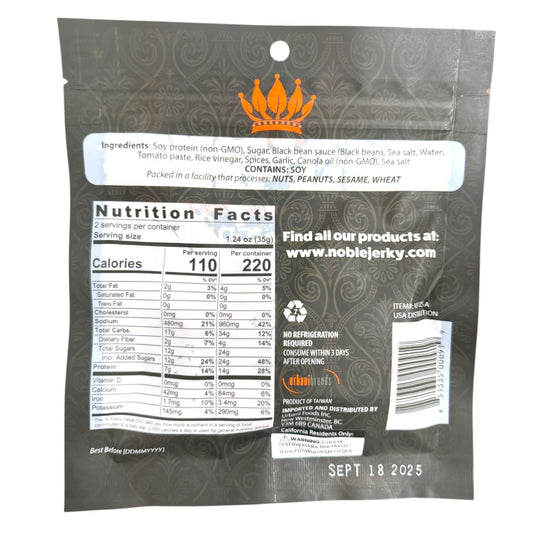 Noble Vegan Jerky, Chipotle - 2.47oz